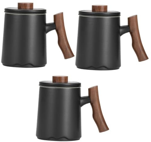 MAGICLULU 3 Piezas Taza De Té De Cerámica Taza De Porcelana Taza De Cerámica Para Beber Taza De Café De Porcelana Tazas De Cerámica Para Beber Taza Con Filtro De Tapa Latté Tazas Kuraki