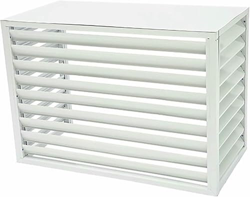 HOTAPEPU Außen -Aluminium -Legierungsabdeckung Deckung Abdeckung Der Klimaanlage Im Freien Im Freien Im Freien, Die Haltbarkeit Von Aluminiumblume Für Den Außengarten Balkon ~//////////