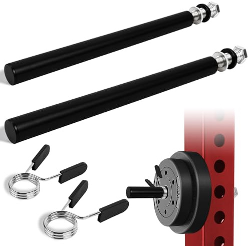 Topfinder Soporte Discos Pesas para Rack de Potencia, Almacenamiento de Placas de Peso Organizadores de Gimnasio en Casa (25 mm, 2 piezas)