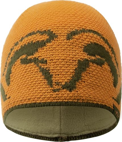 Blaser Pearl Beanie – Wärmende Unisex-Strickmütze mit Fleece‑Stirnband und Argali‑Logo‑Jacquard – One Size, aus Woll‑Poly‑Mix