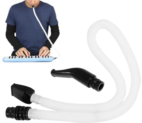 Fyrdyn Extralanger Melodikaschlauch - Langes Melodica-Mundstück-Rohr,Musikinstrumentenzubehör mit Mundstück für Anfänger lockeres Üben Schule Outdoor-Treffen und Klassenaktivitäten