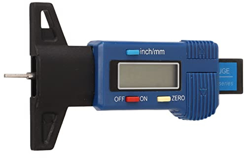 Medidor de profundidad de neumático digital con pantalla LCD grande, 0 a 25.4 mm, herramienta precisa para medir desgaste de neumáticos de automóviles, camiones, motocicletas y cam