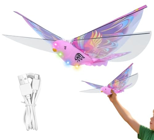 Jouet d'oiseau flottant,Jeu de Figure d'Animaux Réaliste | Avec Ailes Flappantes Et Un Oiseau Volant Pour Le Jardin - Pour Adultes Et Jeunes Dans Le Jardin Et Le Parc