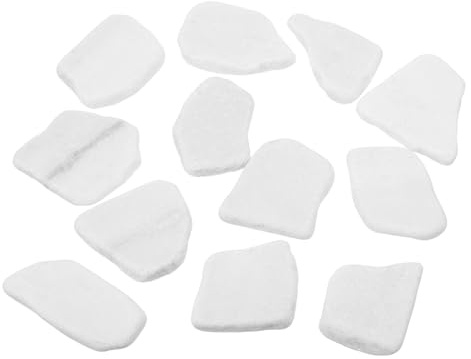 DOITOOL 12 Stück Flache Malsteine 5–7cm aus Weißem Glattem Stein zum Bemalen und Basteln Kreatives Malset für Erwachsene und Dekoideen