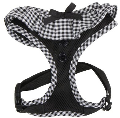 PUPPIA Vivien hundsele över huvudet hela säsongen söt inget drag ingen choke promenader träning justerbar för liten hund, svart, liten