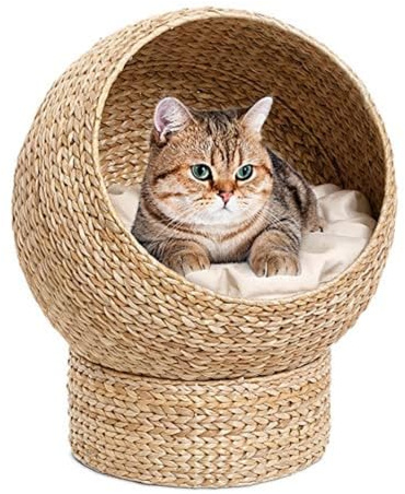 Karlie Banana Leaf De Luxe Schlafhöhle L: 53 cm B: 53 cm H: 61 cm beige