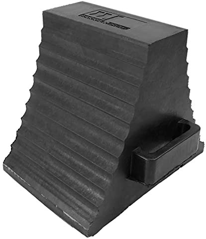 PrimeMatik - Calzo de goma para coches y camiones. Cuña de ruedas doble para autocaravanas