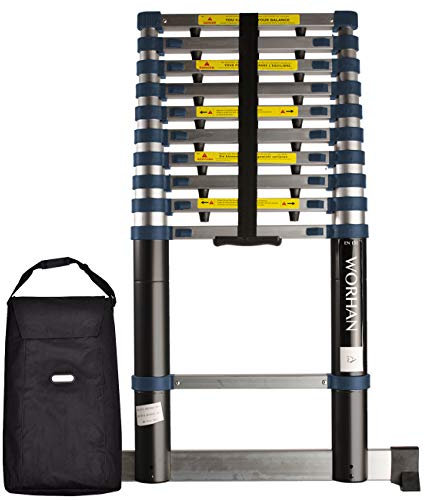 WORHAN SCALA 3.2m TELESCOPICA CAVALLETTO ESTENSIBILE ALLUMINIO 320cm 1K3.2A+bag