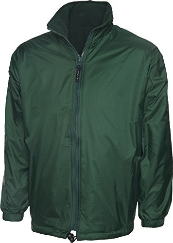 Shoppersbay Uneek Uc605 Premium Reversible Fleece Jacket Bottle Green S