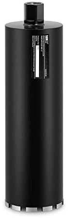 MSW Scie Trépan Diamant Cloche Béton Diamantée Mèche Emporte-Pièce Foret Pour Carotteuse Carottage Trous MSW-DCD-400/132 (ø 132 mm x 400 mm, Raccord 1 ¼ (UNC 7), Voie Sèche/Humide, Acier & Diamant)