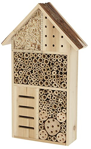 Kerbl Pet Maison de Protection Contre Les Insectes, hôtel à Insectes, Naturel, 27x9x49cm, Bois, guêpes fouisseuses, Abeilles Sauvages, Fourmis, coléoptères, Nidification et Hibernation