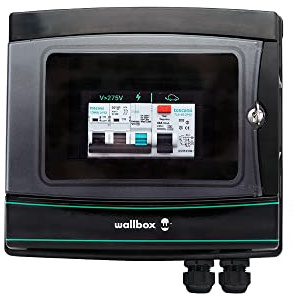 Wallbox Fuse Box Lite för EV-laddare - klar och enkel att installera lösning skyddad av nyckellås, med RCD, MCB och IP65 Protection Index