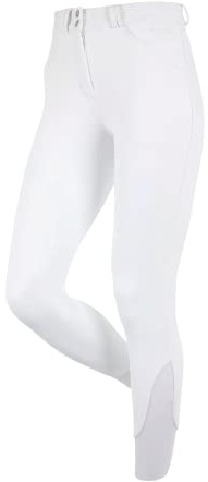 LeMieux Drytex Knee Grip Waterproof Breeches for Women - Equestrian Pants for Horseback Riding - Ladies’ Jodhpur Riding Pants (White/US14)