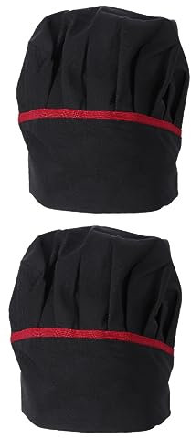 VALICLUD 2stücke Unisex Kochmütze Klassische Küchenuniform Für Köche Elegantes Design Für Restaurants Cafés Und Grillabende Langlebig Und Bequem
