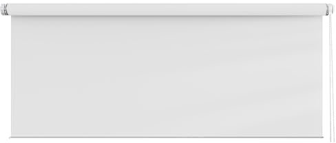 Aluminium-Jalousie 65 x 70 cm, Sichtschutz und Sonnenschutz Blickdicht, Rollos Für Fenster Innen, inklusive Montagematerial, für Dachfenster, Weiß