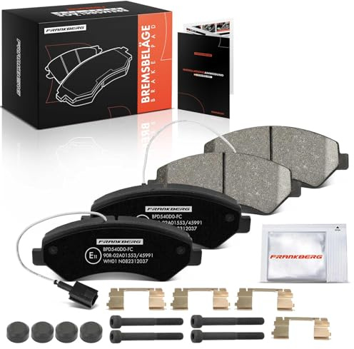 Frankberg Brake Pad Set Includes 4 brake pads Front 13046048102 | Compatible with: Jumper Box, Jumper Bus, Boxer flatbed/chassis, Jumper flatbed/chassis, Boxer Box, Boxer Bus