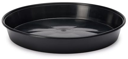 Garronda Blumentopf Untersetzer GD-0026 (Schwarz, ⌀ 45 cm H 5,6 cm)