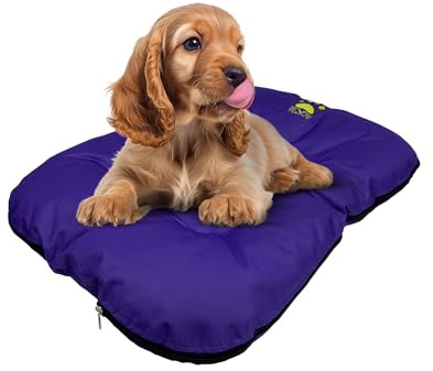 EVE Textile Hundebett | Katzenbett | Hundekorb | Katzenkorb | Hundebetten | Katzenbetten | Hundekörbchen | Katzenkörbchen | Hundekissen | Katzenkissen | 70x100x5 cm (Lila)