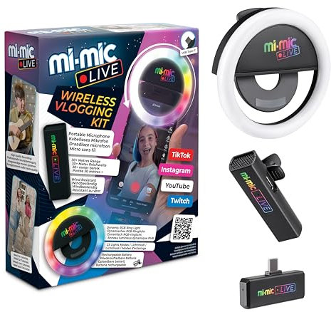 Mi-Mic Live TY6375-USBC-BRA Vlogging Set, Schwarz
