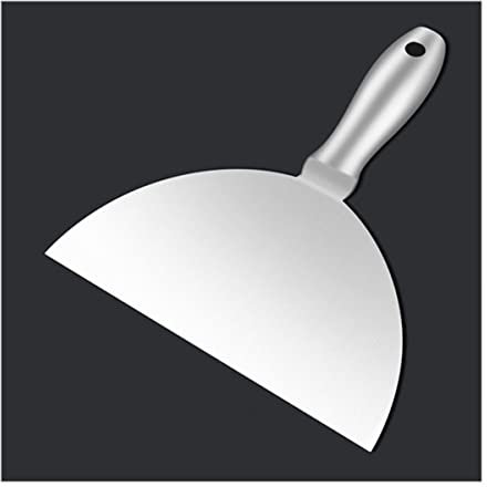 Spachtelmesser, Spachtelmesser aus Edelstahl, Metallschaber for Trockenbau, Spachtelmasse, Abziehbilder, Tapeten, Backen, Spachtelarbeiten, Ausbessern und Malen, 20,3 cm (Size : 8inch)