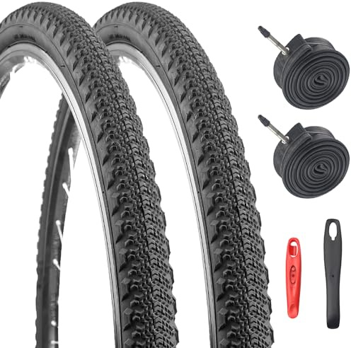MEGHNA 700x42C Fahrradreifen Mantel mit Schläuche ETRTO 42-622 Fahrrad-Ersatzreifen kompatibel 700x42C/700x40C/28Zoll/29Zoll Fahrrad(1er/2er-Pack)