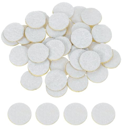 QUARKZMAN 120pz Cerchi di Feltro Rotondi 13mm 1/2 Bianco Feltrini