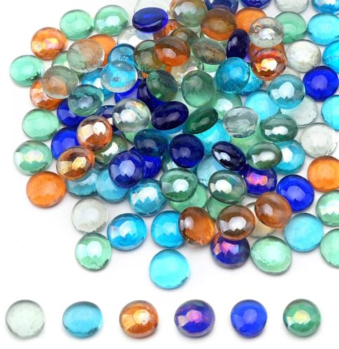 APOMOONS Glass Stones Colourful Muggle Stones Glass Nuggets