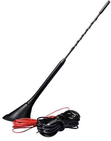 Antenne radio automobile - Antenne audio FM AM amplifiée avec câble 5M | Easy Installe Signal Booster pour SUV pour camion de voiture, antenne de récepteur radio universelle pour réception m