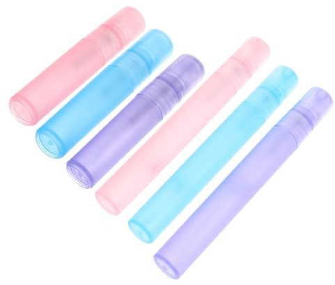 Beaupretty 6pcs Travel Spray Bottles Refillable Small Plastic Water Spray Bottles for Hair Portable Fine Mist Sprayer for Face Perfume and Plants Durable Lightweight Design