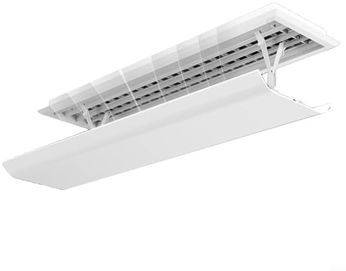 Deflector de viento retráctil para aire acondicionado con deflector ajustable para unidades montadas en la pared, diseño antisoplado directo para redirigir el flujo de aire uniformemente y evitar