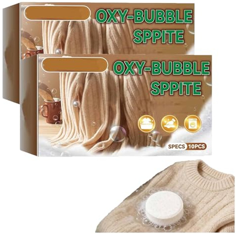 Pastillas efervescentes Anti-Shrink Sweater Revive, restauran la suavidad y la forma, son seguras para los colores y reducen las bolitas. Remojo suave para lavado a mano para relajar la lana (2 PCS)