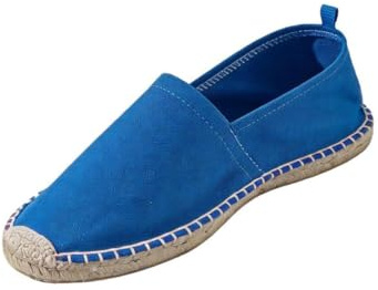 Espadrillas da uomo stile casual slip-on scarpe comode traspiranti tipo mocassino estivo, design leggero e antiscivolo, ideale per esterni