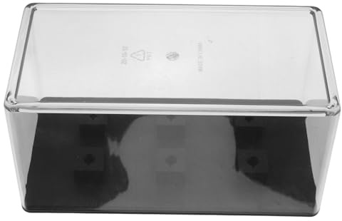 FRCOLOR Caja de Almacenamiento Transparente para Cabezal de Tocadiscos de Vinilo Estuche de Acrílico Resistente al Polvo para Protección y Organización