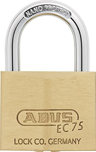 ABUS Messingschloss 75/40, gleichschließend, | Massives Messing, rostfreie Innenteile, zweifach verbolzt, Nano-Beschichtung, reversibel, bis 150.000 Schlüssel