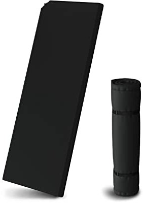 Kronenburg Isomatte Selbstaufblasend 200 x 66 x 10 cm in Schwarz