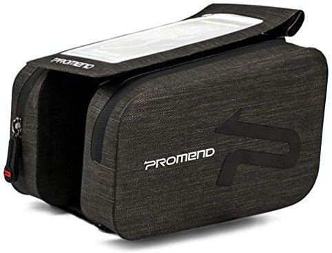 KUANDAR Wasserdicht Fahrrad Rahmentaschen, Fahrradlenkertasche Handyhalterung Fahrrad Handy Tasche Wasserdicht, für Smartphone bis zu 6.0 Zoll Handytasche, Black
