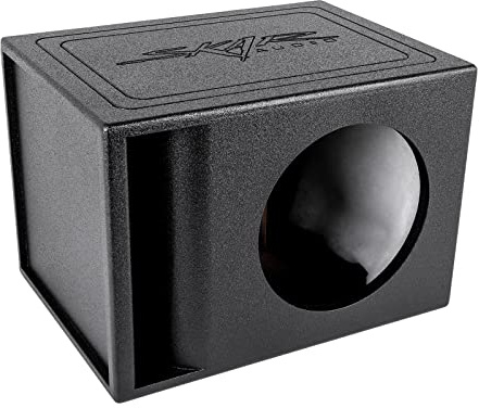 Skar Audio AR1X10V caja de subwoofer con puerto recubierto de armadura de ajuste universal de 10 pulgadas con puerto Kerf