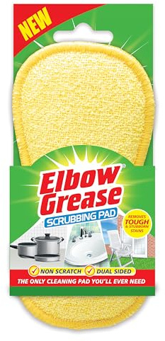Elbow Grease No Scratch Dual Sided Abrasive Polyester Scrubbing Cleaning Pad (12 Pads)