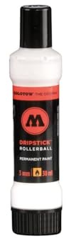 Molotow Dripstick Permanentfarbe 860DS - Alkoholbasierter glänzender Marker, Signalweiß