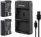 2X Blumax Akku kompatibel mit Nikon EN-EL15 [ 2250mAh ] + Slim Dual Charger EN-EL15c EN-EL15b EN-EL15a für D800 D850 D7200 D7500 Z8 Z7 II Z6 II Z5 Zf