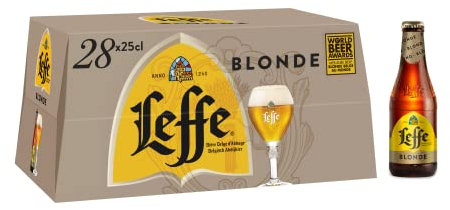 Leffe Blonde Bière Pack 28 Bouteilles 25cl