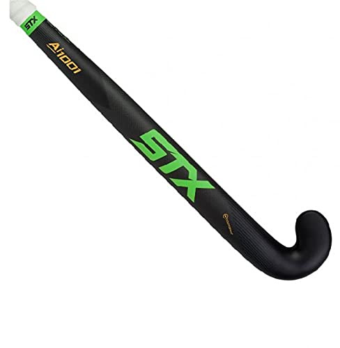 STX Unisex AI 1101 Landhockeyklubba, svart/grön, 36,5