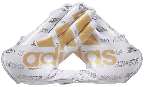 adidas ADZ 12 Big Mood - Guante de fútbol en línea, Blanco/Dorado metálico, Talla XL