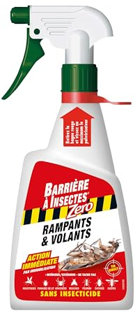 BARRIÈRE À INSECTES ZÉRO Contre Rampants & Volants, Sans Insecticide, 500mL