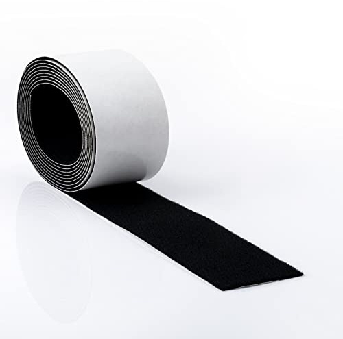 FOSHIO Micro Fiber Felt for Squeegee Edge Wrapping 2 Meters Length - Black Felt to Cover The Edges of Hard Card Squeegees