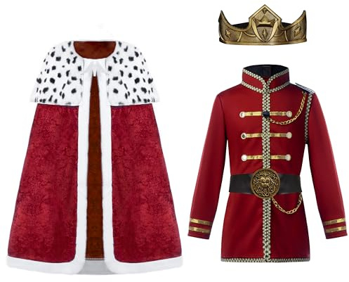 Spooktacular Creations Prince kostym pojkar prins kung kostym kung kostym barn klä upp sig för halloween och utklädningsfest