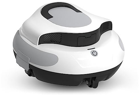 VVLXRIC Aspirateur Piscine Electrique, Forte Puissance D'Aspiration Robot De Piscine éVitement d'obstacles 3D PréCis Aspirateur Balai Piscine, Fil Parfait pour Piscines Jusqu'à 90 M²