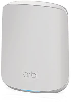 NETGEAR Orbi Dual-Band Mesh WiFi 6 System Add-on Satellite (RBS350) | Works with Orbi WiFi 6 System RBK653 | Adds up to 1,750 sq. ft Coverage | AX1800 (Up to 1.8Gbps) (Renewed)