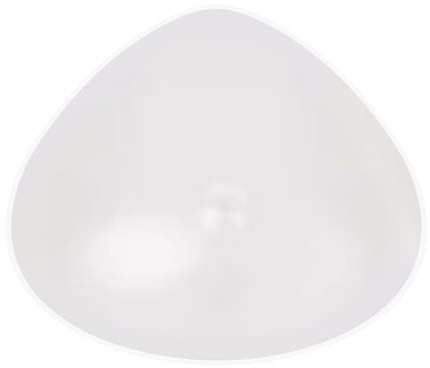 ELMIKA Inserto per reggiseno concavo in silicone, triangolare, per mastectomia, per nuoto e sorgenti termali, pezzo unico, Trasparente, XXXL (400g/piece)