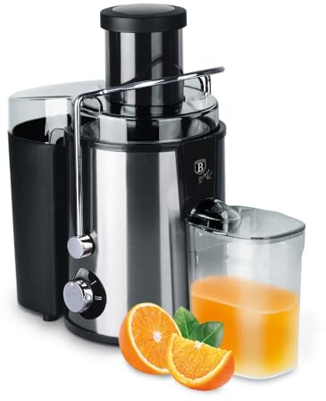 BERLINGER HAUS Entsafter Black Silver Collection | Leistungsstark und Benutzerfreundlich